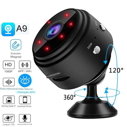 Microcamera A9 Wi-Fi Full HD 1080P – Sicurezza Compatta e Intelligente