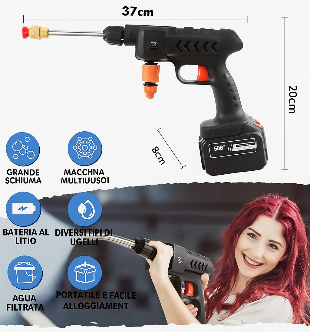 PowerClean PRO™ - Pistola de Alta Presión para Limpieza